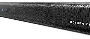 Soundbar, TaoTronics Three Equalizer Mode Audio Speaker for TV, 32-Inch Wired & Wireless Bluetooth 5.0 Stereo Soundbar, Optical/Aux/RCA Connection, Wall Mountable, Remote Control
