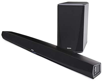 Denon DHT-S516H Home Theater Slim Soundbar System with Wireless Subwoofer | Bluetooth & HEOS | Amazon Alexa Compatibility | Quick Setup - All Cables Included | Wall-Mountable | Black