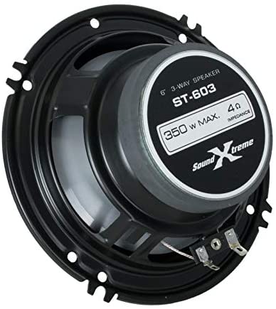 Pair of SoundXtreme 6" in 3-Means 350 Watts Coaxial Automobile Audio Speaker CEA Rated (2 Audio system)