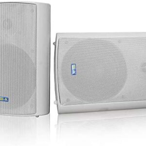 Wireless Streaming 6.50" Indoor/Outdoor Weatherproof Patio Speakers, Bluetooth Speaker (Grey - Pair) by Sound Appeal