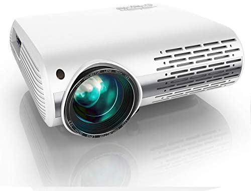 YABER Y30 Native 1080P Projector 8000L Full HD Video Projector 1920 x 1080, ±50° 4D Keystone Correction Support 4k & Zoom,LCD LED Home Theater Projector Compatible with Phone,PC,TV Box,PS4 (White)