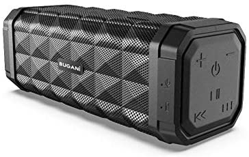Bluetooth Speakers,BUGANI M99 Portable Bluetooth Speaker 5.0, 100ft Wireless Range, 16w Stereo Sound,Amazing Bass, Built-in Mic,with Stand, Speaker for Home, Outdoors and Travel