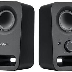 Logitech Multimedia Speakers Z150 with Stereo Sound for Multiple Devices, Black (Renewed)