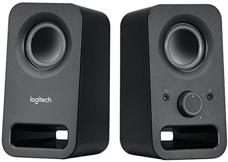 Logitech Multimedia Speakers Z150 with Stereo Sound for Multiple Devices, Black (Renewed)