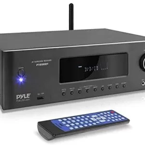 1000W Bluetooth Home Theater Receiver - 5.2-Ch Surround Sound Stereo Amplifier System with 4K Ultra HD, 3D Video & Blu-Ray Video Pass-Through Supports, MP3/USB/AM/FM Radio - Pyle PT696BT