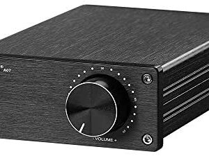 AIYIMA A07 TPA3255 Power Amplifier 300Wx2 HiFi Class D Stereo Digital Audio Amp 2.0 Sound Amplifier for Speaker Home Theater System (A07+DC 32V Power Adapter)