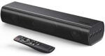 Sound Bars for TV, SAKOBS Soundbar for TV Built-in DSP PC Speaker with Bluetooth, 3D Surround Sound 16'' Mini Sound Bar Audio System for Home Theater/Gaming/Projectors, Combined AUX/Opt Connectivity