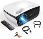 Mini Projector-2021 Latest Portable Video Projector for Home Theater/Outdoor Movie/Video Game, Support 1080P/236 Projector Screen, Compatible with Netflix/TV Stick/Phone/Laptop/PC/HDMI/USB