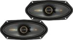 KICKER 47KSC41004 KS Series Low Profile 4x10 Inch 4 Ohm 15 to 75 Watts RMS Power Factory Replacement Coaxial Car Audio Sound System Speakers