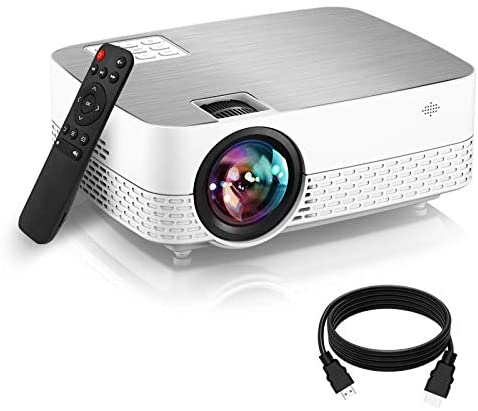 Movie Projector,6500 Lumens 1080P Supported HiFi Speaker for Home Theater Projector, 60,000 Hours LED lamp Life Outdoor Video Projector Compatible with/TV/Stick/Switch/Laptop/PS5/TF/USB/HDMI