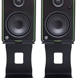 Mackie CR5-XBT 5-Inch Multimedia Monitors with Bluetooth (Pair) Bundle with Knox Gear Monitor Stands (2 Items)