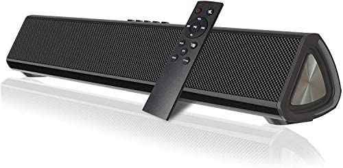 Sound Bars for TV with Subwoofer 15.7 Inch Surround Sound Soundbar Bluetooth/AUG/USB/Coax Connectivity for TV PC Phone Home Theater Tablet, Wired&Wireless Portable Sound bar with DSP Remote Control