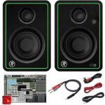 Mackie CR3-X 3-Inch Creative Reference Multimedia Monitors Bundle with Pro Tools First DAW Music Editing Software and Dual 1/4" Stereo to 3.5mm Cable