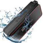 TBI Pro Powerful 20W Bluetooth Speaker - Model 2021 - IPX7 Waterproof - 24 Hours Battery - Portable Indoor/Outdoor Deep Bass Wireless Speakers with Mic - Loud True Stereo Sound - Shower, Travel, Party