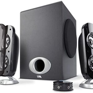 Cyber Acoustics High Power 2.1 Subwoofer Speaker System with 80W of Power – Perfect for Gaming, Movies, Music, and Multimedia Sound Solutions (CA-3810)