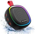 LENRUE F9 Bluetooth Speaker with RGB Lights, IPX7 Waterproof Shower Speaker, Wireless Portable Speaker with TWS, 24H Playtime, HD Sound for Pool Beach Bike Travel