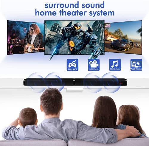 Bluetooth Wi-fi Sound Bar Moveable Soundbar for Residence Theater