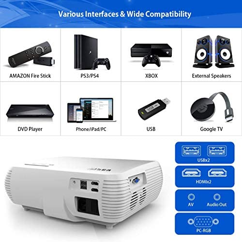YABER Y30 Native 1080P Projector 8000L Full HD Video Projector