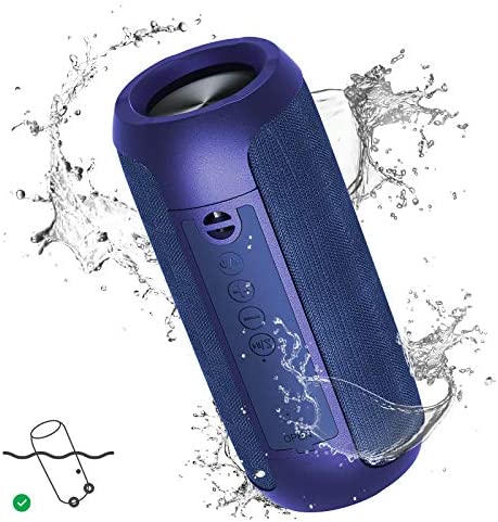 LESHP Bluetooth Speakers,Portable Wireless Bluetooth Speaker,Outdoor Sports Speakers with Bluetooth 5.0,IPX6 Waterproof,3D Stereo,10 Hours Playback time,Suitable for iPhone,Android,Blue