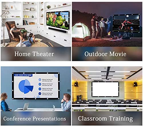 Anti-Crease Transportable Projector Motion pictures Display screen Assist Double Sided Projection