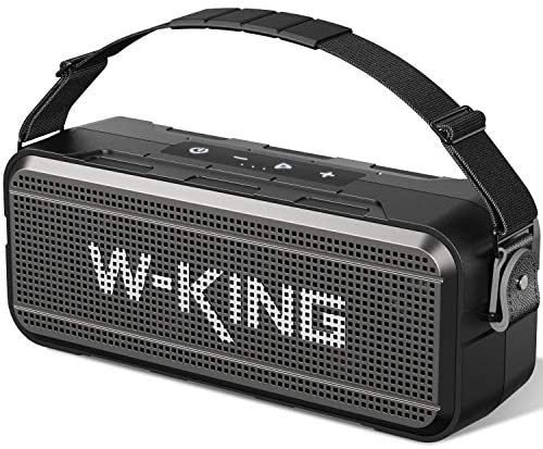60W Bluetooth Speaker, W-KING Loud Wireless Portable Speaker with Built-in 8000mAh Power Bank - IPX6 Waterproof Outdoor or Indoor Speakers with TF Card Slot, TWS, Equalizer, 3.5mm Aux