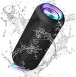 Ortizan Portable Bluetooth Speaker, IPX7 Waterproof Wireless Speaker with 24W Loud Stereo Sound, Outdoor Speakers with Bluetooth 5.0, 30H Playtime,66ft Bluetooth Range,TWS Pairing for Home