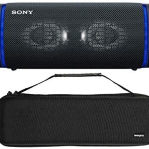 Sony SRSXB33 Extra BASS Bluetooth Wireless Portable Speaker (Black) with Knox Gear Hardshell Travel and Storage Case Bundle (2 Items)
