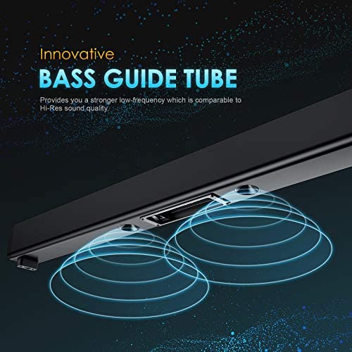 60W Deep Bass TV Sound Bar with Respiration Gentle Wired & Wi-fi 3D Surrounded Residence Theater Audio 109dB Mountable Sound Bar TV Audio system