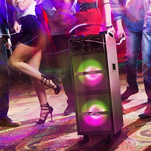 beFree Sound BFS-5501 Double Subwoofer Bluetooth Transportable Social gathering Speaker